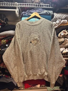 Vintage Art Unlimited Embroidered Deer Nature Sweater Mens XXL